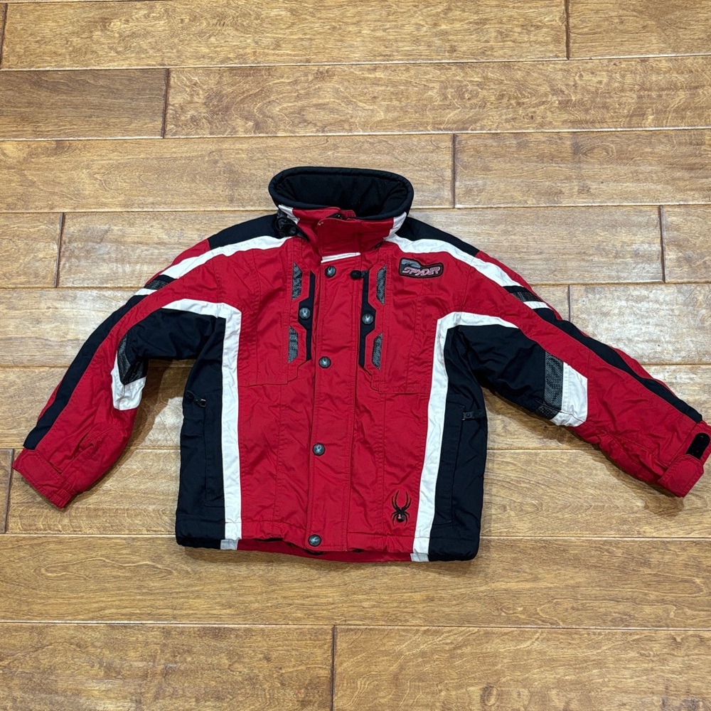Spyder Kids Red & Black Winter Ski coat